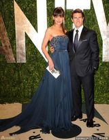 高清图：汤姆-克鲁斯携爱妻凯蒂亮相奥斯卡派对