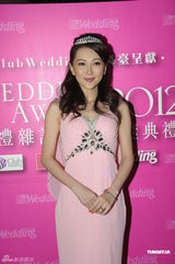 组图：陈嘉桓诸葛紫岐盛装亮相婚礼杂志颁奖礼