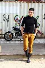 组图：李东学秋日写真气质温暖笑容阳光