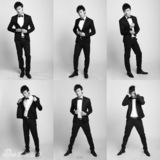 组图：刘一最新写真雅痞型男显魅力