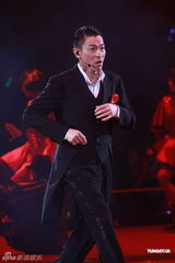 组图：刘德华“体力派”演唱会 与黎明携手同台