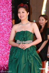 幻灯：香港金像奖颁奖红毯 杨千嬅绿裙典雅