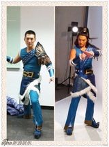 组图：严宽曝拍摄花絮调侃自己的土豆头