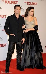 高清组图：《致命游客》马德里首映 皮特朱莉都性感