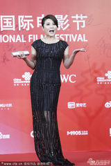 组图：颜丙燕一袭黑裙亮相红毯 高贵典雅