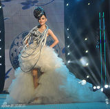 组图：王丽坤盛装亮相中国时尚大典获星光大奖