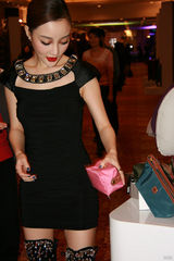 组图：李小璐红唇抢镜与贾乃亮情侣档出席活动