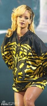 组图：蕾哈娜虎纹战衣秀美腿 撅香臀性感热舞