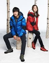 高清图：李敏镐允儿冬装写真展户外时尚温暖