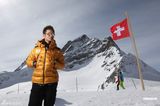 组图：黄晓明登瑞士少女峰 展现雪地硬汉情
