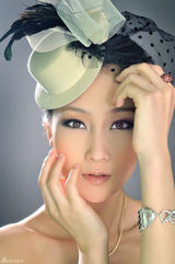 高清图：林鹏百变造型拍写真 清秀妖娆一念间