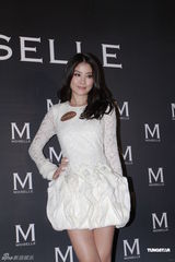 组图：陈慧琳蕾丝装优雅 徐濠萦单肩裙配皮手套