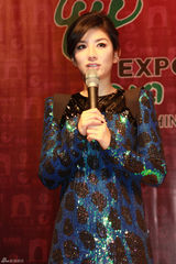 高清图：黄奕携手郭富城助阵迎世博晚会发布会