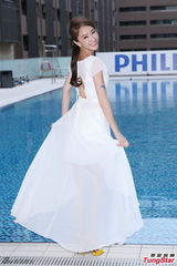 组图：隋棠白纱裙优雅露美腿 最为好歌喉心动