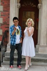 组图：夏雨玩转新加坡 展阳光笑容袒露自由内心