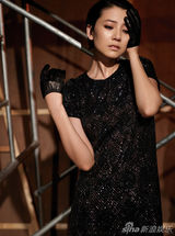 高清：高圆圆哈雷顽主造型曝光 玉女变身黑衣车手