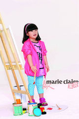 组图：天天王诗龄合拍时尚大片 书写色彩童年