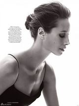 组图：超模克莉丝蒂黑白大片 丝丝性感诱惑挑逗