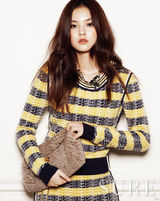 组图：韩星金允慧时尚写真清秀娇媚可人