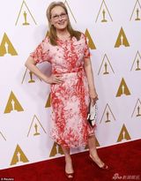 组图：群星闪耀奥斯卡提名午宴 亚当斯红装吸睛