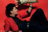 高清图：赵楚仑拍摄红色情人节系列大片