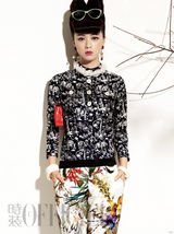 组图：新人气女王蒋欣 拍时尚大片尽显女王范