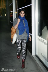 组图：陈燃情人节上演异国街头的美丽遇见