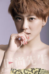 高清图：应采儿《时尚先生》短发大片 性感迷人