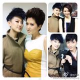 组图：明星亮相中歌榜后台 欢乐搞笑比卖萌