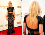 组图：第63届艾美奖红毯女星斗艳之黑色礼服篇