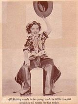 组图：秀兰邓波儿童星期可爱萌照似洋娃娃