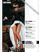 高清组图：碧昂斯登杂志封面双手挤压丰满美胸