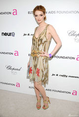 高清组图：超模莉迪亚-赫斯特亮相奥斯卡派对