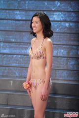 组图：港姐肉色比基尼彩排泳装问答环节