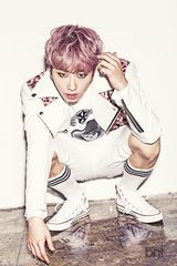 高清：韩团Mpire写真穿格纹豹纹西装张扬个性