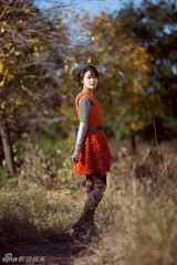 组图：甘薇初冬温暖写真曝光 温婉优雅甜美清新