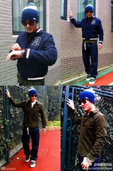 明星爱街拍第11期：冬日军旅风搭配硬朗帅气