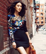 组图：陈燃纽约寻访灵感之源 潮味十足展国际范儿