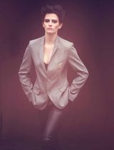 组图：爱娃-格林中性写真帅气堪比男星