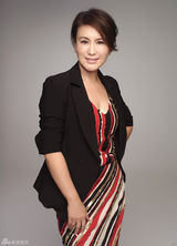 组图：王茜职业装写真干练优雅女人味十足