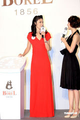 幻灯图：陈慧琳代言成浪漫女神 长裙衬窈窕身材