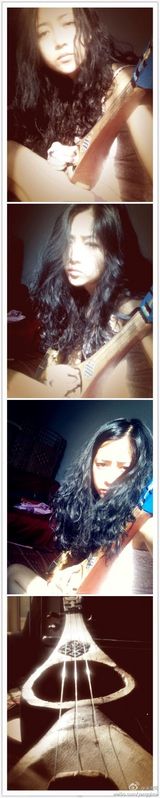 组图：央吉玛搞怪生活照曝光 点朱砂另类妆容