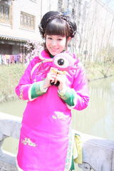 高清图：《欢喜婆婆俏媳妇》热拍 胡杏儿称不嫁豪门