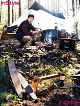 高清组图：韩星李天熙初冬露营写真演绅士男