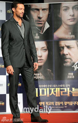 组图：休-杰克曼首尔出席《悲惨世界》韩国发布会