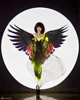 组图：马苏拍幻变屏风写真 色彩闪耀个性十足