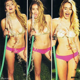 高清图：英超足球宝贝姬莉-哈泽尔《FHM》双球半裸