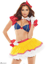 组图：名模弗雷泽性感内衣爆乳 角色扮演变女仆