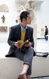 组图：黄晓明伦敦之行人文篇 博物馆里感受厚重历史