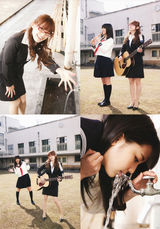 幻灯图：早安少女高桥爱杂志上COS教师被赞超性感 